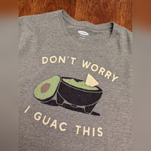 Men's Large, Guacamole logo T-shirt, Heathered Vintage Sage Green